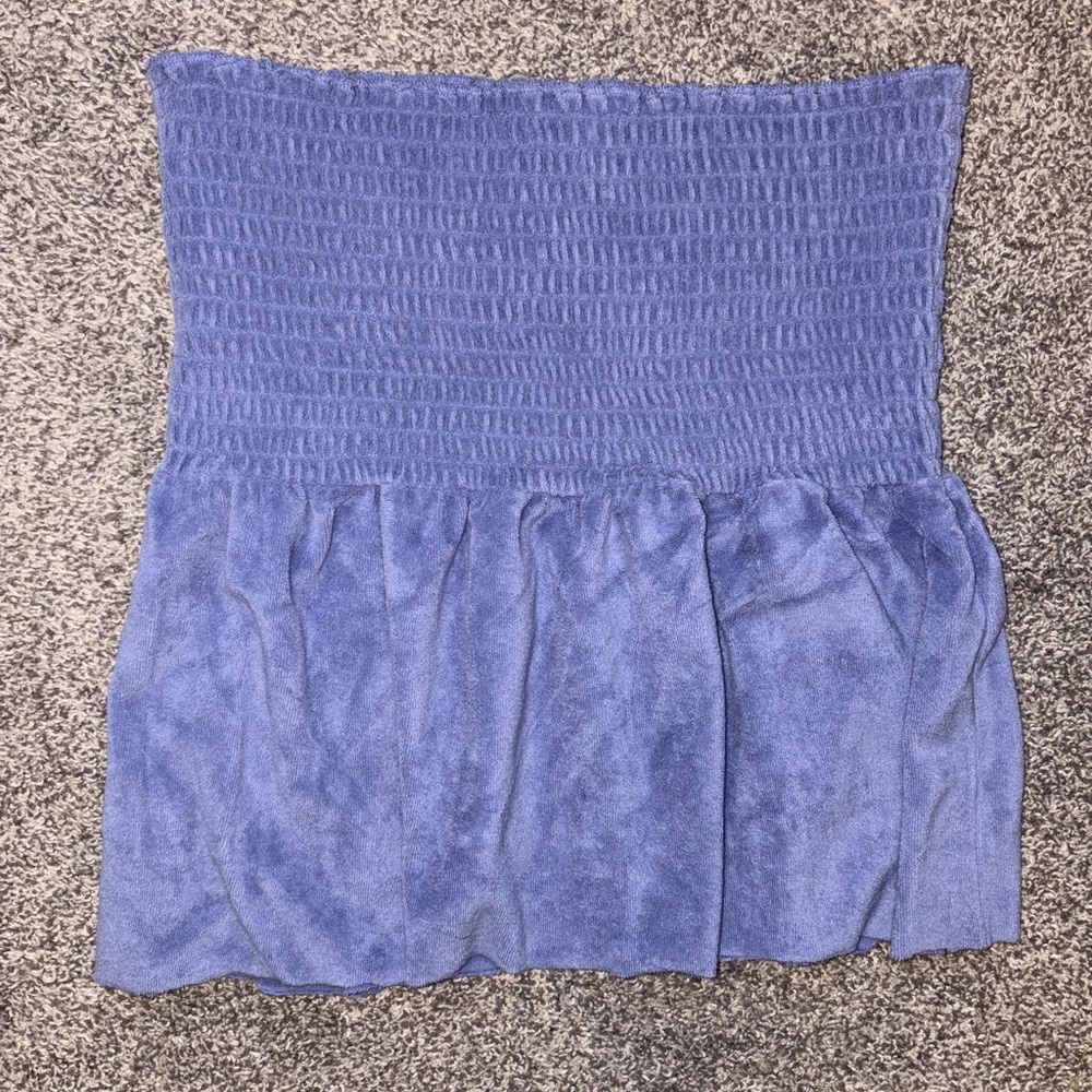 Aeropostale Blue Textured Tank Top